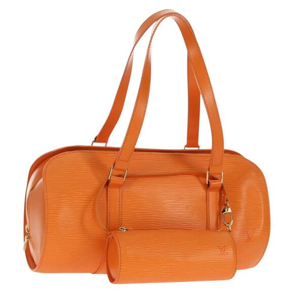 LOUIS VUITTON Epi Soufflot Hand Bag Orange Mandarin M5222H LV Auth 160837V
